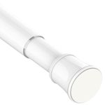 1PC Telescopic Curtain Rod Extendable Window Tension Rod No Drilling Shower Curtain Pole,Tension Rod for Curtains,Kitchen, Closet,Hanging Pole No Tool Require(63-85CM/24.8-33.5Inch,White）