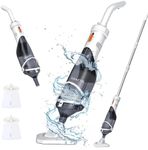 Pool Keeper K1 Handheld Pool Vacuum with Telescopic Pole, Fast Deep Cleaning, 60 Mins Runtime, Rechargeable Pool Vacuums Cleaner with Strong Suction for Above & In-ground Pools, Hot Tubs, Spas