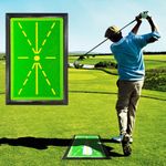 Golf Mat,Golf Swing Mat Trainer,Golf Hitting Mat, Swing mat for Golf,Golf Training pad, Path Visual Feedback Golf Hitting Mat, Golf Mats Practice Outdoor and Indoor