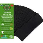 Air Vent Filters, Vent Filters, Activated Carbon Vent Filters for Home, Floor Vents Registers, Diffusers, Air Purifiers. Air Conditioner Filter, Fits 10"x4"-10"x3"-10"x2" Vents. 12-PACK 4"x10"