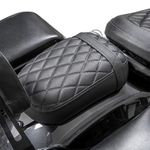 Lorababer Motorcycle Leather Diver Passenger Seat Cover Cushion Pad Compatible with H-onda REBEL CMX1100 CM1100 CMX CM 1100 2021 2022 2023 2024 Pressure Relief Touring Saddles (Rear Seat-Black)