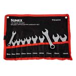 Sunex Tools 9930M Metric Stubby Combination Wrench Set, 10-Piece