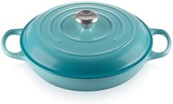 Le Creuset Enameled Cast Iron Signature Braiser, 3.5 qt., Caribbean