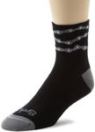 SockGuy Men's Chains Socks, Black, Small/Medium