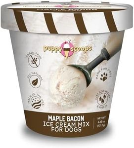 Puppy Scoops Dog Ice Cream Mix - Just Add Water and Freeze at Home, Powder Mix with Ice Cream Cup and Reusable Lid, Ice Cream Mix for Dogs (Maple Bacon Flavor), 4.65 oz - Made in USA