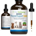 Pet Wellbeing Thyroid Support Gold for Cats - Vet-Formulated - Supports Overactive Thyroid in Felines - Natural Herbal Supplement 4 fl oz (118 ml)