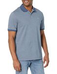 Calvin Klein Men's Jacquard Refined Polo, Crayon Blue, XX-Large