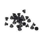 uxcell M2.5 x 3mm Phillips Screw Fasteners Black for Laptop PC TV Fan Audio Switch 500pcs