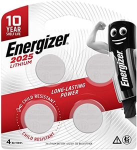 Energizer 2025 Coin Battery, Pack of 4