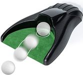 Y-Nut Golf Putting Return Machine,Golf Putting Green,Golf Ball Kick Back Putting Mats,Battery‑Powered Return Ball,Practice at Home,Office,Parties