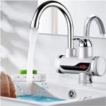 Brand Deal Instant-Electric-Water-Heater-Faucet-HOt-Tap-with-Shower-HOme-Kitchen-Bathroom-LED-Temperature-Electric-Heating-Tankless-Water-Heaters-Elimator-Professional (Heater)