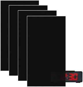FLANCCI LED Light Blocking Stickers, Light Dimming LED Filters, (4 Large Sheets) Dimming Sheets for Windows, LED Covers Blackout, Dimming 80% ~ 100% of Lights, (4Sheets = 4 Uncut) 12x9 inches
