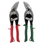 Midwest Tool and Cutlery MWT-6510C Forged Blade 2-Piece Offset Aviation Snips Set