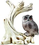 WNJZ Tree Crystal Ball Stand Mushroom Sphere Stand Crystal Ball Holder Branch Stand Decoration for Crystal Ball Display Stand Home Decor Cute Animal DIY Design (White,A-Owl and Tree)