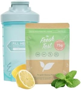 The Fresh Test 75g Powder Drink Mix & Premium Shaker Bottle Bundle, BPA-Free, Leak-Proof, Easy to Use