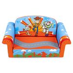 Marshmallow Furniture 2-in-1 Flip Open Foam Couch Bed Sleeper Sofa Kid's Furniture for Ages 18 Months and Up, Toy Story