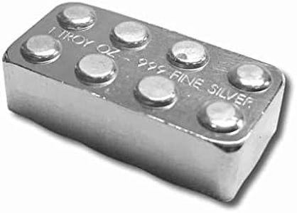 Dp Lego 1 oz .999 Silver Bar Hand Poured