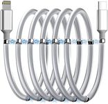 AICase Magnetic Type C to Lightning iPhone Cable Type C Super Organized Charging Magnetic Absorption Nano Data Cable Compatible iPhone 14/13/12/11/Mini/Pro/Max/X/XR/8/SE,iPad Air/Pro/Mini_1