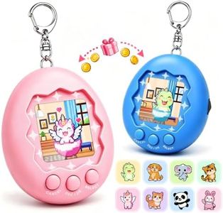 2-Pack Rechargeable Electronic Pet, 8 Pet Choices, 1.7" Color Screen