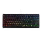 CHERRY G80-3000N RGB TKL, Wired Gaming Keyboard without Numeric Keypad, UK Layout (QWERTY), RGB Lighting, Original MX SILENT RED Switches, Black