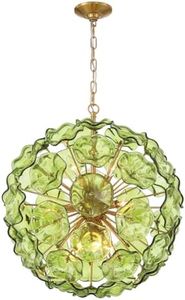 Crystorama Esme 9 Light Aged Brass Pendant