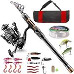 HOTOIQ Fishing Rod Kit, Telescopic 