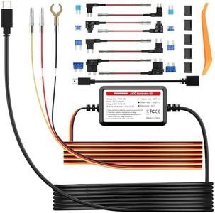 PRUVEEO Mini USB Smart Acc Hardwire Kit, 12V- 30V to 5V 2A/3A, Intelligent and Adjustable Low Voltage Protection for Dash Cam, HWK-08