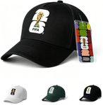 Covbozk FIFA World Cup 2026 Baseball Cap, Soccer Fan Hat Adjustable, Football Sports Cap for Men Women Outdoor Travel (Black)