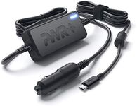 Pwr USB-C CAR Charger for Dell Latitude 11 12 13 5175 5285 5289 7275 7285 7370, Dell XPS 12 13 9370 9365, Dell Chromebook 11 3100 5190 - UL Listed 10 Ft Power Supply Cord 90W