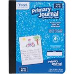 Mead Primary Journal, Half Page Ruled, Grades K-2, 7 1/2" x 9 3/4", 100 Sheets, 1 Count, Color Will Vary (10297)