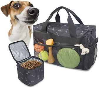 MYDAYS Dog Travel Bag, Pet Luggage Suitcase Weekend Tote Carrier with Collapsible Bowl, Pet Luggage Suitcase Weekend Tote Carrier with Collapsible Bowl (Black)