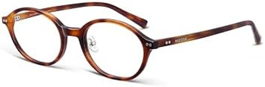 MUJOSH Vintage Oval Glasses Frame for Women Men Stylish Lightweight 90s Eyeglasses Tortoise