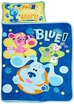 Blue's Clues & You Sure are Smart! Kids Nap-Mat Set – Includes Pillow and Fleece Blanket – Great for Girls Napping During Daycare, Preschool, or Kindergarten - Fits Toddlers and Young Children