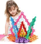 ULTRINA 300 PCS Star Links Interlocking Blocks Educational, Construction Blocks for Kids, Colorful Star Building Blocks Toys for Kids Boys Girls (Multicolor) (300 PCS)