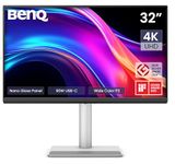 BenQ MA320UP 32” 4K 3840x2160 Nano Gloss Monitor for MacBook, Dual USB-C 90W/15W PD, Mac Color Match, 550 nits, Integrated Mac Controls, Ergonomic Design, 3W x2 Speakers, 97% P3 Colors (Silver)