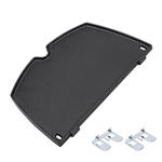 GFTIME 6558 32 x 21.8cm Cast Iron Grill Griddle for Weber Q100, Q120, Q140, Q1000, Q1200, Q1400, Baby Q Series Grills, Cooking Grillplate Accessories for Weber Q100/1000 Series Gas Grills, 1 Piece