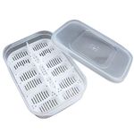 Reptile Egg Breeding Hatchery Box Incubator Tray Container Box for Snake Gecko Lizard (12 Holes)