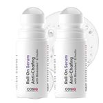 Cos-IQ Anti-Chafing Roll-On Serum (Pack of 2 X 40ml)| Bioecolea & Inulin | Anti-Rash Serum for Intimate Areas | Reduces Inner Thigh Rashes from Sports| Prevents Sweat, Odor, Irritation & Rashes | 80ml