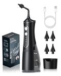 SEEDEAR Electric Ear Wax Removal Kit - IPX7 Waterproof Ear Cleaner with 4 Modes, 300mL Tank & 4 Reusable Nozzles for Gentle Ear Cleaning, Home Use, Black