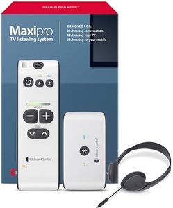 Bellman & Symfon Maxi Pro 3-IN-1 Bluetooth TV Listening Device & Hearing Amplifier with Headphones – Listen to TV Wirelessly with TV Streamer –Digital Hearing Amplifier for Conversations & Cell Phone