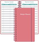 Budget Planner - A6 Expense Budget Tracker, Budget Book for Ledger Book, Money Organizer for Wallet, 3.75" x 6.75", Pink