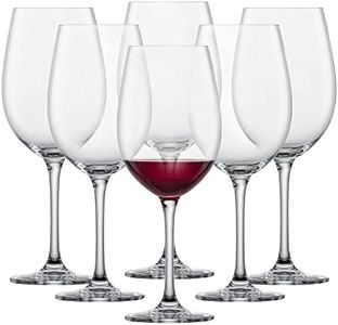 SCHOTT ZWIESEL Bordeaux Red Wine Glass Classico (Set of 6), Classic Bordeaux Glasses for Red Wine, Dishwasher Safe Tritan Crystal Glasses, Made in Germany (Item No. 123653)