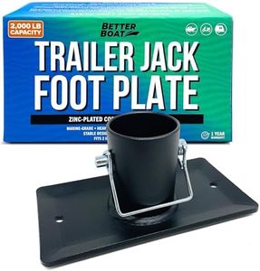 Trailer Jack Foot Plate, Removable Foot Pad, Utility Accessories for Boat and RV Tongue, Base Plate Slide-On Mounting Parts