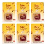 Baby Saffron Brand 100% Pure World's Finest Saffron (Kesar), 1 Gm Each (Pack of 6)