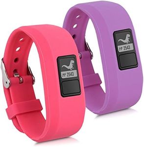 kwmobile Bracelet Compatible avec Garmin Vivofit jr. / jr. 2 - Set 2x Bracelet de Rechange en TPU Taille S pour Fitness Tracker
