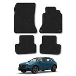 Mercedes GLA (2014-2020) [X156] Car Mats Accessories Tailored Fit Carpet Floor Mats Non Slip Black Trim Full Coverage Compatible Accessory Front Rear Set Anti Slip Granulated Backing Clips