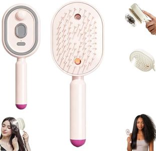 Electric Spray Air Cushion Massage Comb, Electric Spray Massage Comb, Rechargeable & Detangling, Electric Steam Brushs for Hair, Rechargeable Steam Hair Straightener (ColorA-1PC)