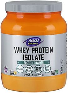 NOW Sports Whey Protein Isolate Unflavored Powder,1.2-Pounds