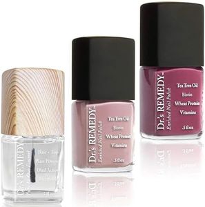 Dr.'s Remedy All Natural Anti Fungal Nail Polish ANNIVERSARY KIT Organic Non Toxic Toenail Fungus Treatment 3 Piece Nail Polish Set