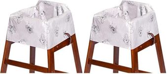 J.L. Childress Disney Baby by Disposable Restaurant High Chair Cover Individually Wrapped for Travel Convenience, Mickey and Minnie, 12 Count (Pack of 2)